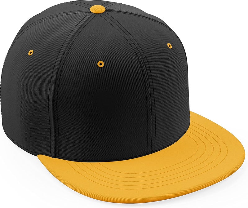 Daxton Store Classic Blank Snapback Flat Bill Visor Hat Cap One Size Adjustable Back - Image 1